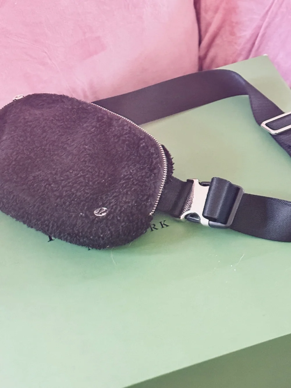 lululemon athletica Black Sherpa Pouch with Logo